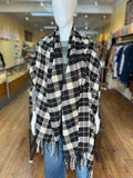 Plaid Fringed Scarf (color options)