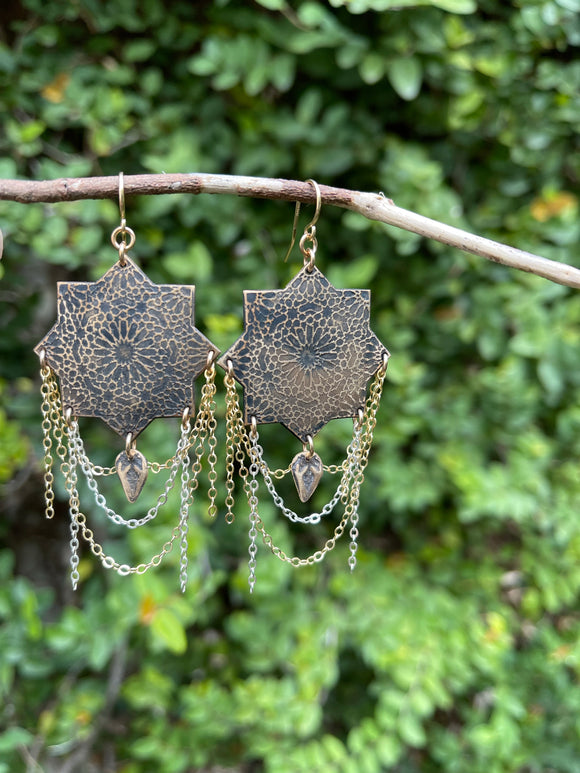 Moroccan Ornate Star Earrings