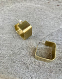 The Wide Square Hoops (size options)