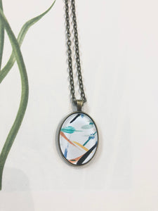 Small Paint Pendant Necklace (multiple options)