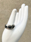 Stone + Swirl Ring (stone and size options)