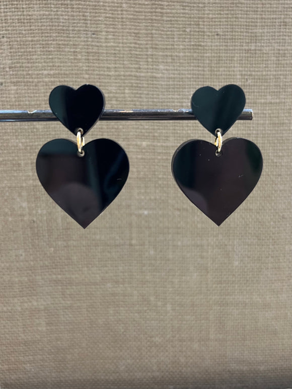 Double Stack Heart Dangles (multiple options)