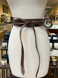 Truffle Shimmer Midi Wrap Belt