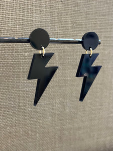 Acrylic Lightning Bolt Dangles (multiple options)