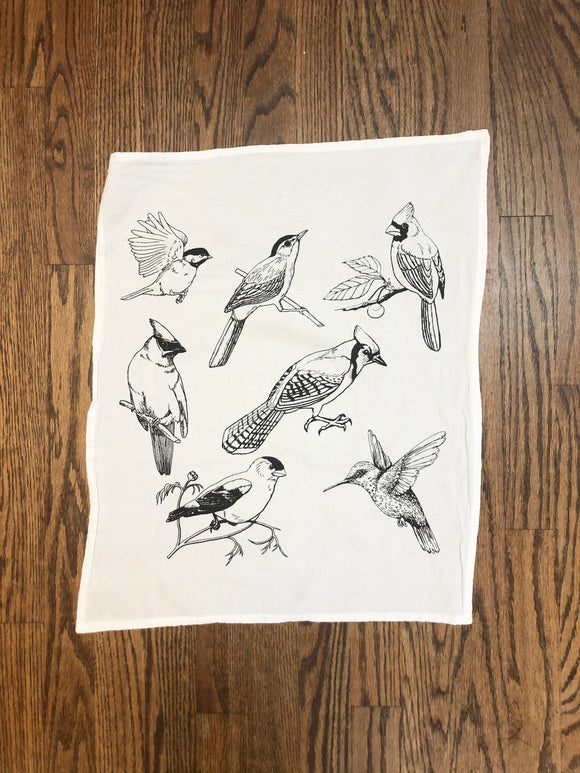 Birds Flour Sack Tea Towel