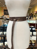 Truffle Shimmer Midi Wrap Belt