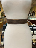 Truffle Shimmer Skinny Wrap Belt