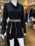 Truffle Shimmer Midi Wrap Belt