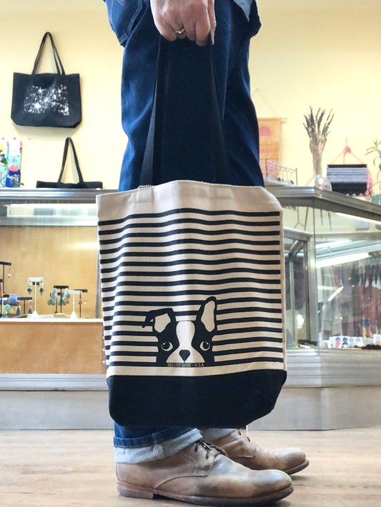 Pup Stripes Tote