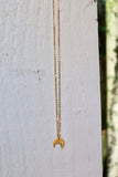 Hammered Moon Necklace (length options)