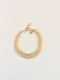 Gold Fishbone Bracelet