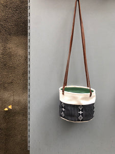 Black Natural Canvas Hanging Planter (size options)