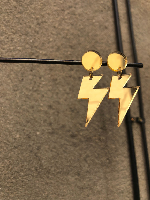 Acrylic Lightning Bolt Dangles (multiple options)