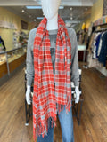 Plaid Fringed Scarf (color options)