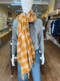Plaid Fringed Scarf (color options)