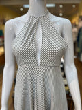 Striped + Split Halter Dress