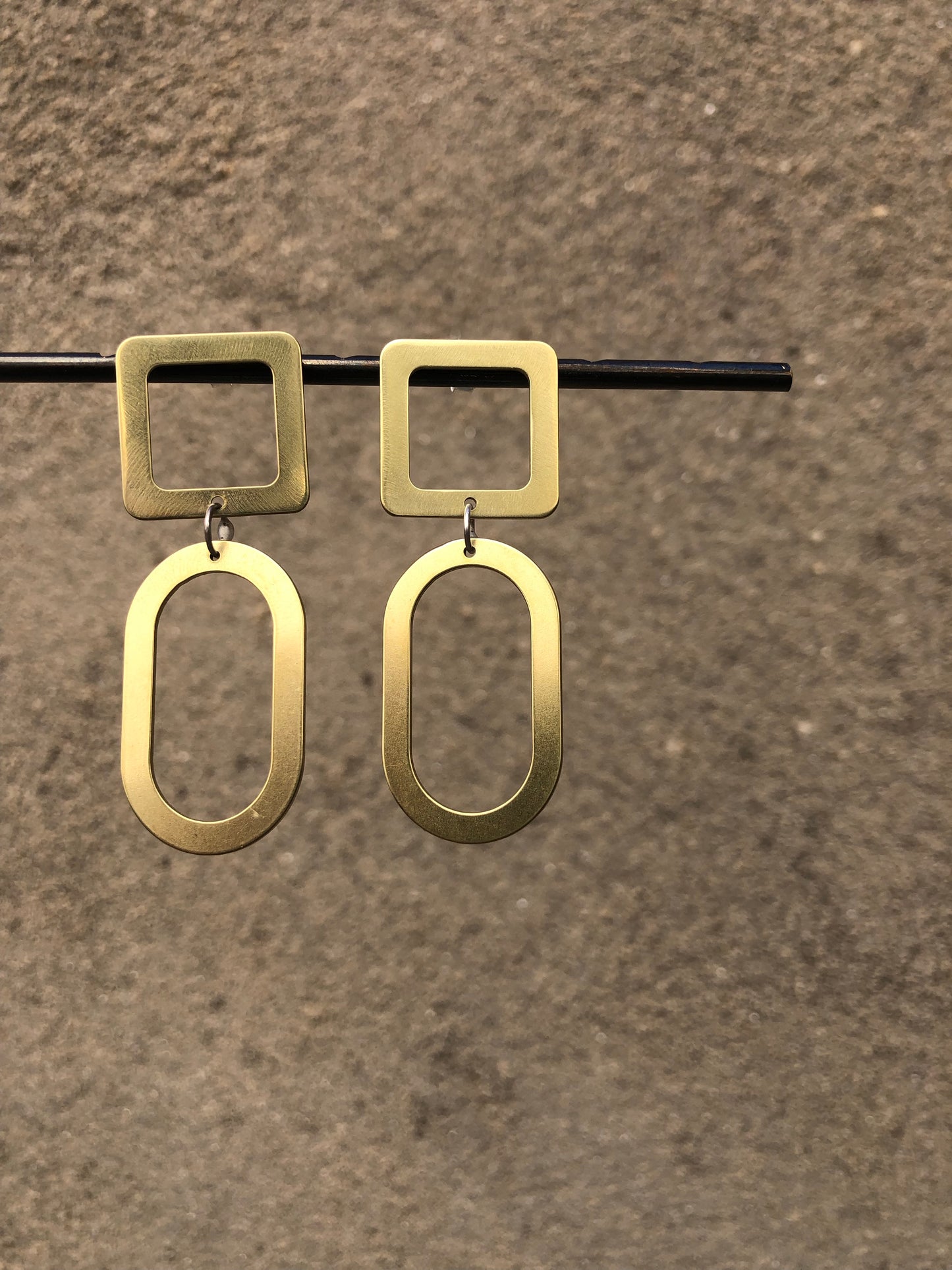 Square + Oval Earrings