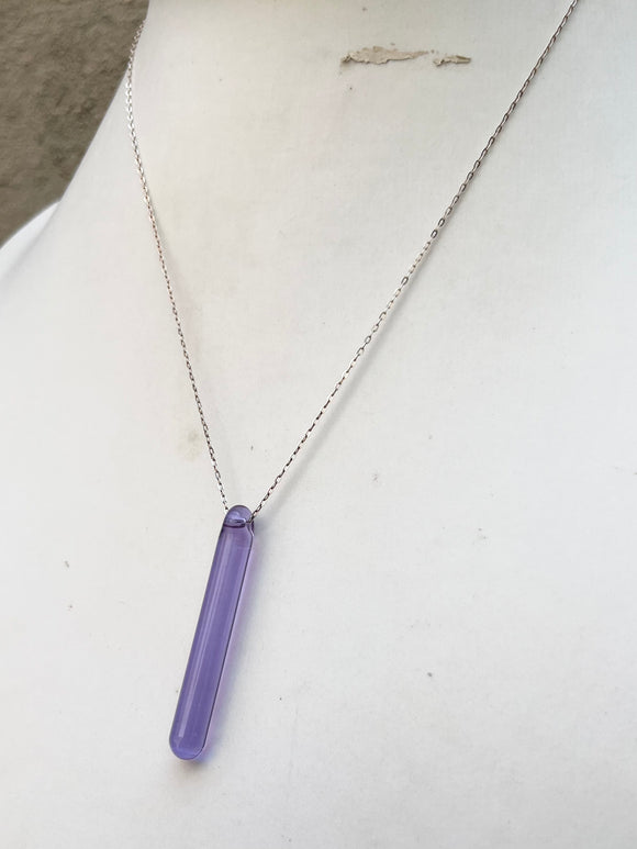 Vertical Glass Bar Necklace (color options)