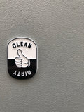 Clean / Dirty Retro Magnet