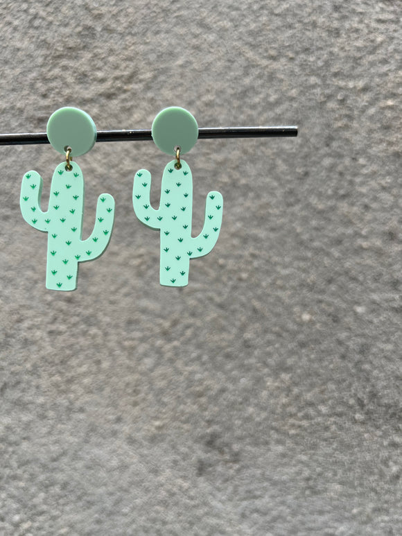 Acrylic Cactus Dangles (multiple options)