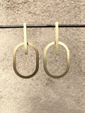 Oval Intersection Earrings