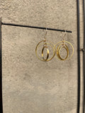 Golden Astrolabe Earrings