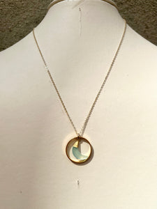 Moon Halo Necklace (stone options)