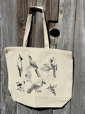 Birds Canvas Tote Bag