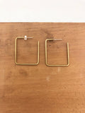 The Simple Square Hoops (size options)