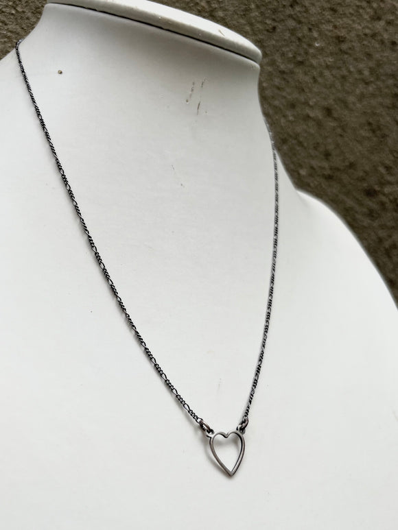 Little Open Heart Necklace (metal options)