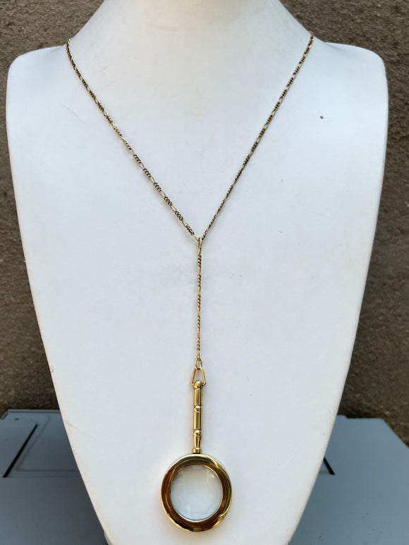 Long Y-drop Magnifying Glass Necklace – Custard Boutique