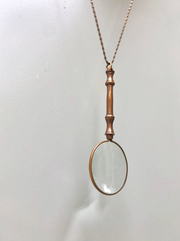 Ornate Magnifying Glass Necklace (length options)