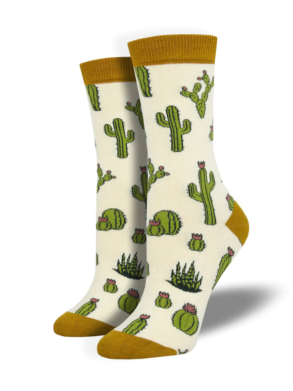 Cactus Bamboo Crew Socks