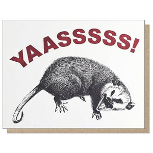 Yas Possum Card